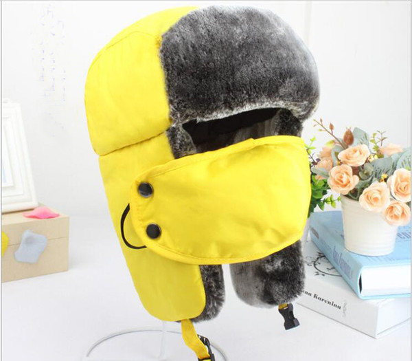 Winter hat men winter Lei Feng cap masks neck thickening warm protection ears female cotton cap ride windbreak cold