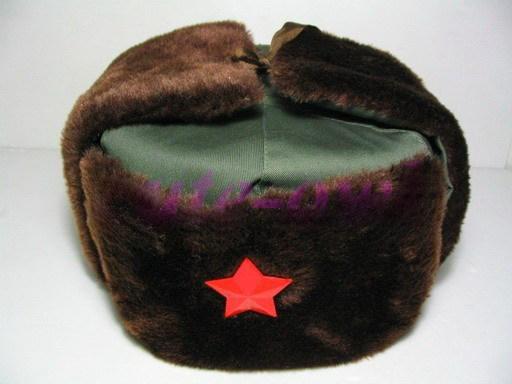 Wholesale Chinese Army Soldier Winter Cotton Fur Warm Hat/ Cheap Free Shiping 1PCS