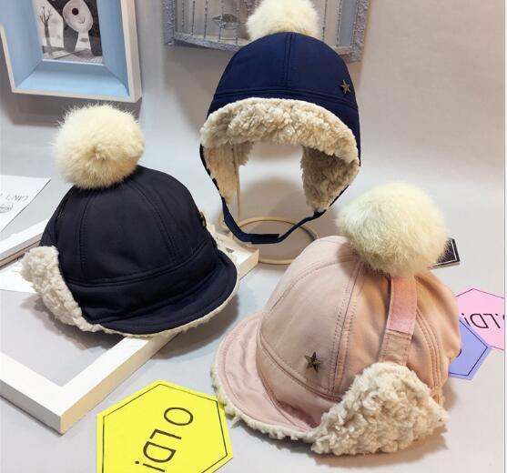 2018 new trapper hats for child kids bonnet homme winter hats beanies designer hat brand outdoor luxury fashion cute girls boys headwear