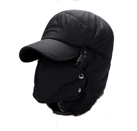Men's Winter Collar Lei Feng CapOutdoor cold hatCycling ski windproof wholesale cap