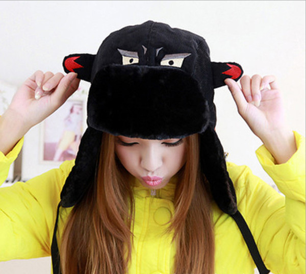 Lei feng hat ladies winter outdoor windproof hat with plush thickened face and ear protection lei feng hat northeast men snow cap