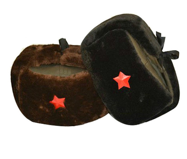 Winter Warm Men Trapper Hats Classic Models Warmer Man Hats Wool Caps Ears Protection Five Stars