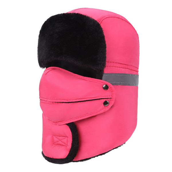 Faux fur Winter Trapper Hats Ushanka Aviator Russian Hat Winter Outdoor Warm Hats for Men Women Skiing Sport Windproof cap with Ear Flaps