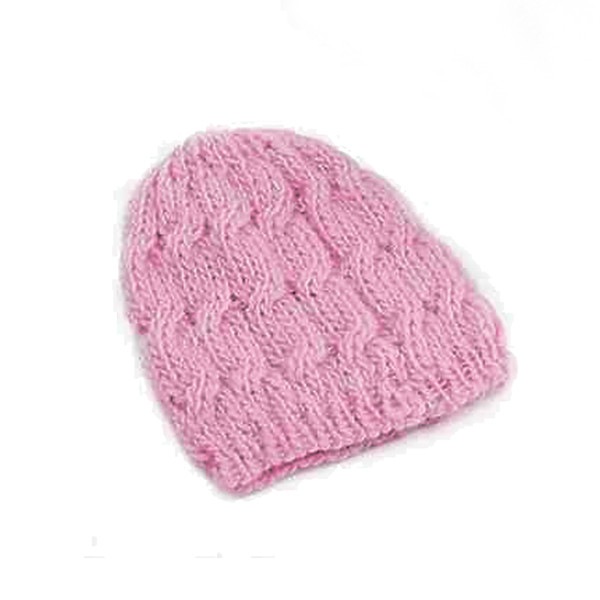 DAVEVY Knitted Crochet Hat Baggy Ski Stretch Beanie Cap Women Lady Classical Winter Warm Wool Skull Cap (Black)
