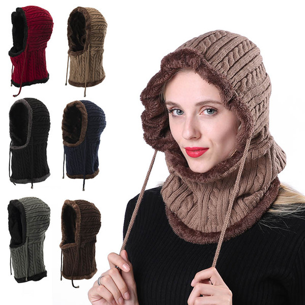 1 Pcs Women Men Knitting Cap Hat Neck Ear Warm Elasticity Windproof For Winter Outdoor New
