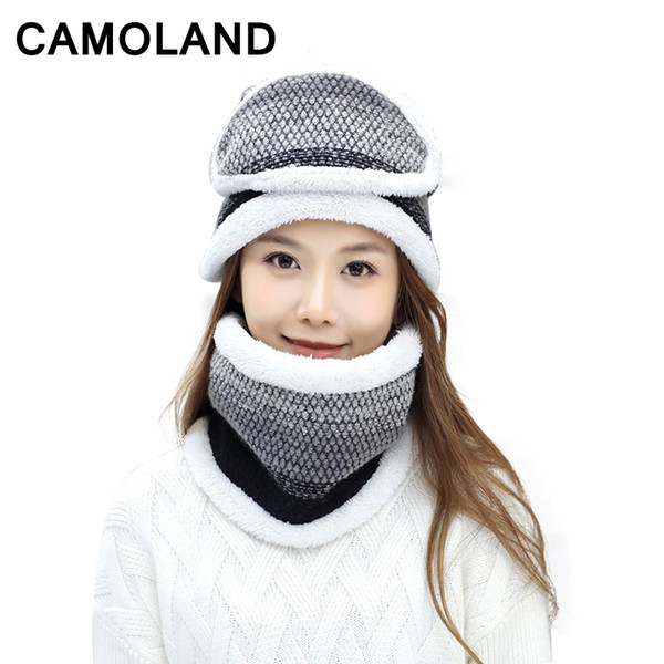 Winter Bomber Hat for Women Fashion Warm Neck Warmer Scarf Face Mask Balaclava Thicken Thermal Trapper Trooper Earflap Snow cap