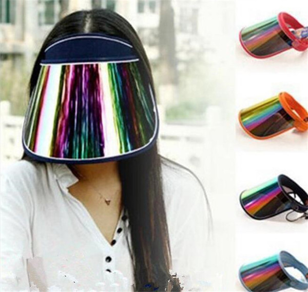 20pcs Cap Wholesale Visors For Car Anti UV Light Cap PC Sun Hat Colorful Board To Ride Sun Visors J073