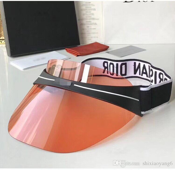 sun visor sunvisor party hat clear plastic cap transparent pvc sun hats sunscreen hat Tennis Beach elastic hats with box case tom sunglasses