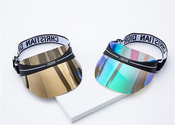 Luxury Design sun visor classic woman designer Visors 2019 summer high qualtiy pvc outdoor sunshade hat mens and womens caps