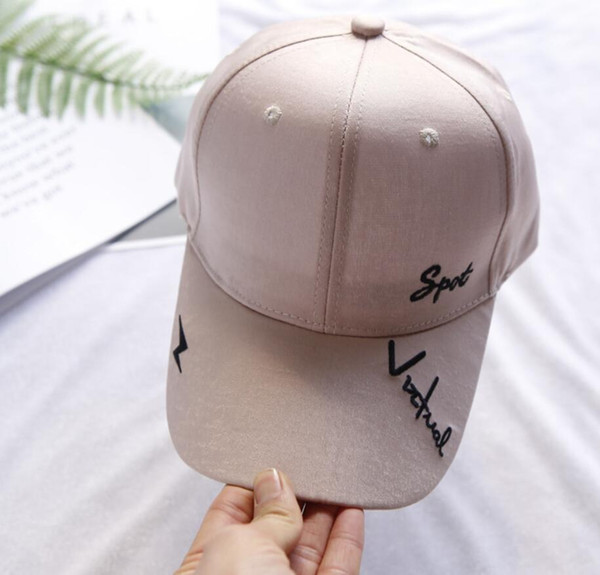 2019 spring/summer new hats summer sun protection hat letter decorated baseball cap casual personality cap