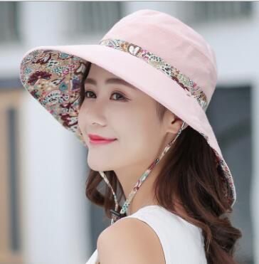 Fisherman's Hat Girl Summer Korean version of the sun sun sunshade cap cover face outdoor beach hat sun hat