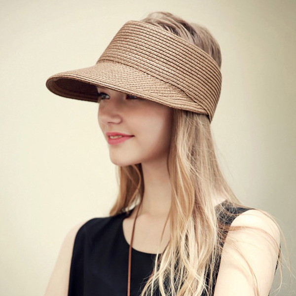 Fashion Design Summer Elegant Casual Minimalist Artsy Breathable Foldable Visor Sun Hat Beach Hat for Men and Women