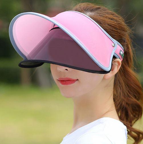 New Summer Sunshade Cap Vvc Sunscreen Cap Sunhat outdoor women Traveling Face Shade and Ultraviolet Protection Goddess Cap