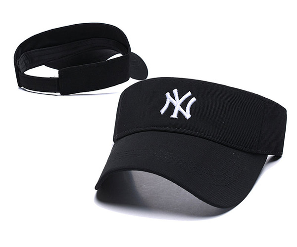 019 new designer golf hat sun visor sunvisor party hat baseball cap sun hats sunscreen hat Tennis Beach elastic hats free shipping