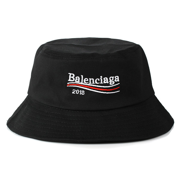 2018 Wholesale-Summer SunBucket Hat Protection Fishing Brand Bob Boonie Bucket Hats Summer caps 2 color