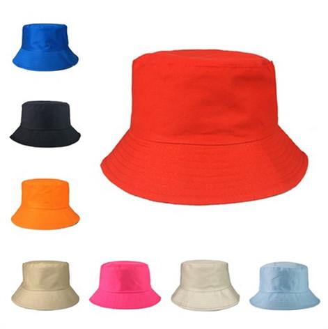 fashion Travel Fisherman hats Leisure Bucket Hat Solid Color Men Women Flat Top Wide Brim Cap For Outdoor Sports Visor caps 2018