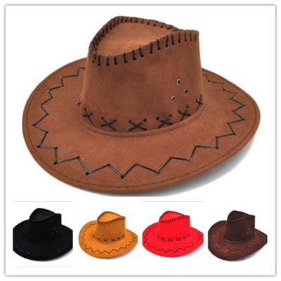 2018 Retro Unisex Western Cowboy Cowgirl Straw Hat Cavalier Hat Men and Women Sun Caps Pepkin Cowboy Hat