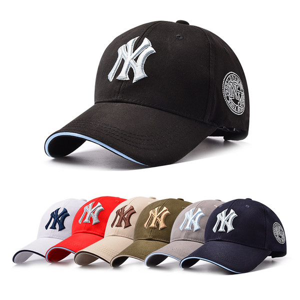 The new free mail 2017 NY baseball cap Men's spring and summer outdoor sports tourism leisure cap Female breathable sunshade cap