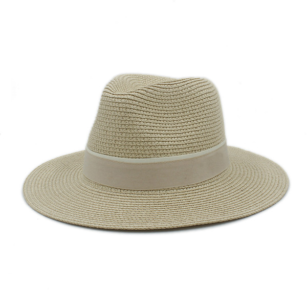 Wholesale- Fashion Women Summer Straw Maison Michel Sun Hat For Elegant Lady Outdoor Wide Brim Beach Dad hat Sunhat Panama Fedora Hat