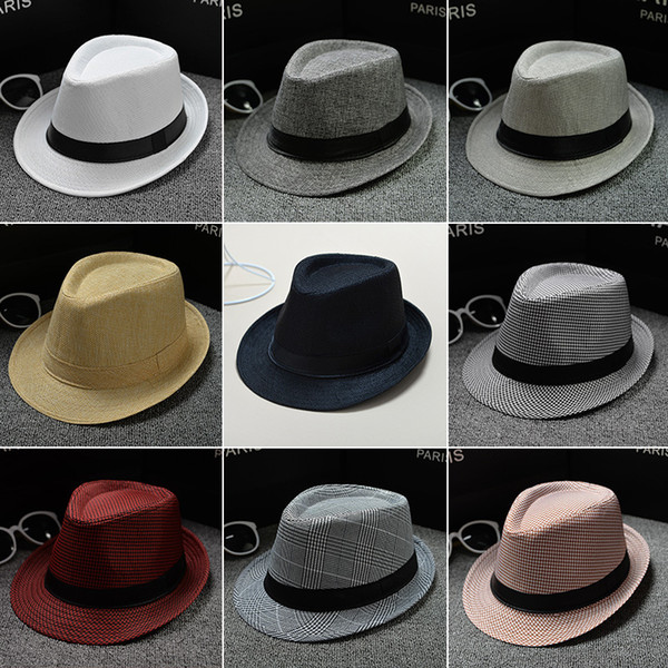 Designer Panama Hemp Cotton Hats For Men Bucket Hats For Summer UV Protect Fishing Caps Cowboy Sun Hats