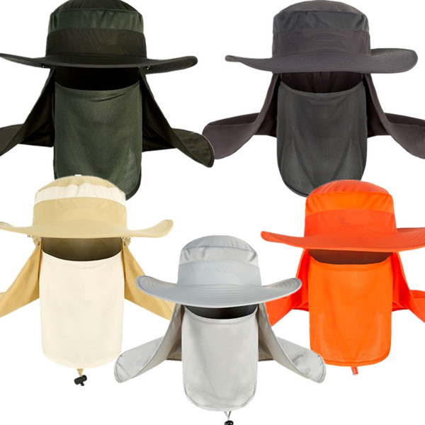 Outdoor Insect Mosquito Repellent Bucket Hats Anti-uv Neck Protection Boonie Hats With Mask Ear Protection Jungle Rainforest Hat