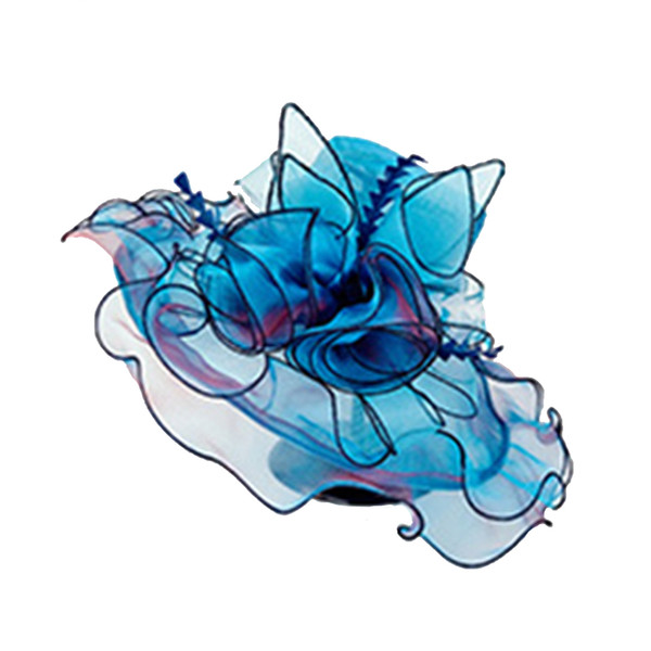 Summer Elegant Flower Sun Hats Women Floral Vintage Wide Large Brim Wedding Natural Lady Party Hat 6 Colors 2019