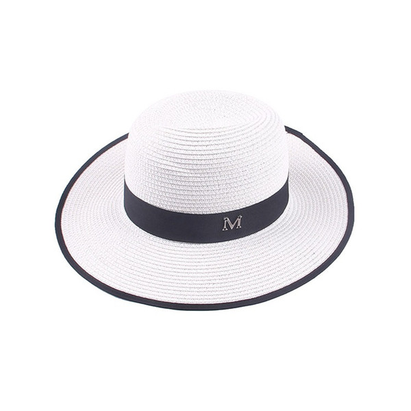 Free shipping Summer M character small gift hat women summer south Korean version of sun beach sunshade sunshade hats