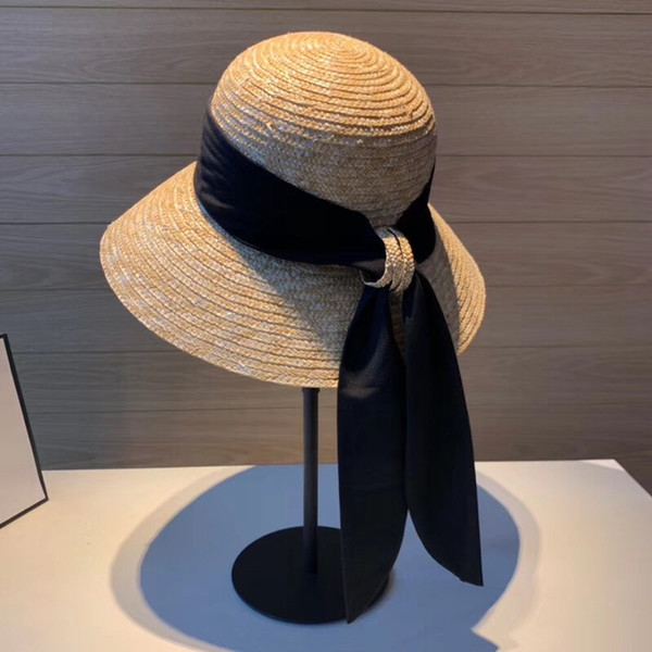 Beach Straw Hat Brown Women Mens Wide Brim Elegant Panama Grass Braid Hat Female Casual Fashionable Summer Sun Hats With logo