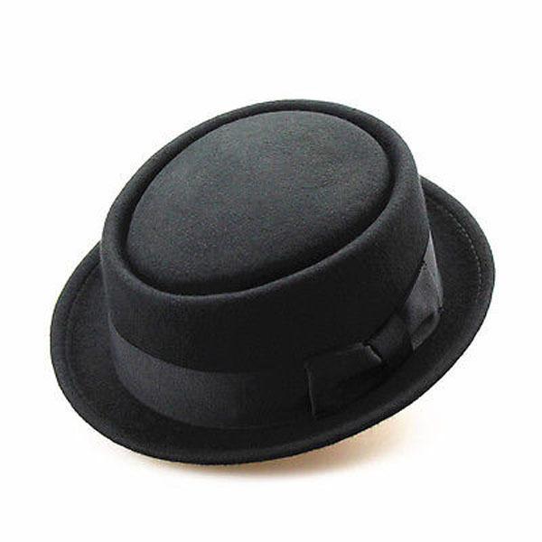 Details Unisex women men sun hat fedora Felt Pork Pie Crushable Hat BREAKING panama BB Hat Walter White Heisenberg IN STOCK C18122501