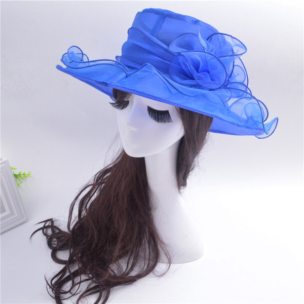 2018 Summer Eugenia Hat Lady Flowers UV Beach Beach Shade Large Hat Black White Multi color