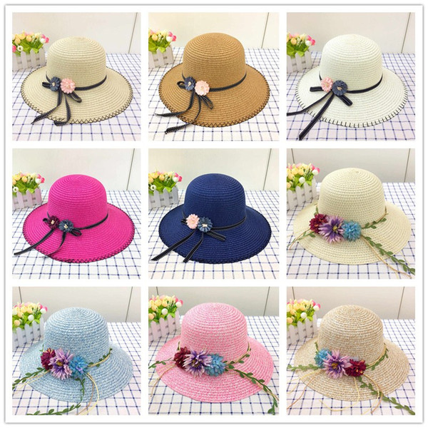 Beach Hats Lady straw hats women's caps Wide Brim Hats Korean version of the foldable big eaves sun beach hat beach sun hat