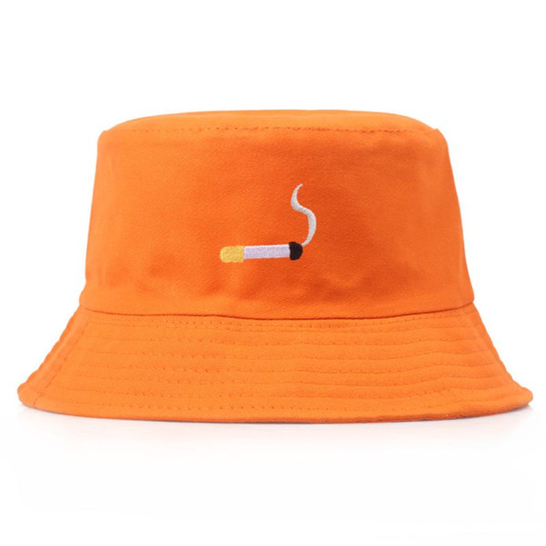 MYZOPER 2019 Fashion New Cigarette Butts Basin Cap Women's Hat Personality Casual Tide Summer Hip Hop Cap Adult