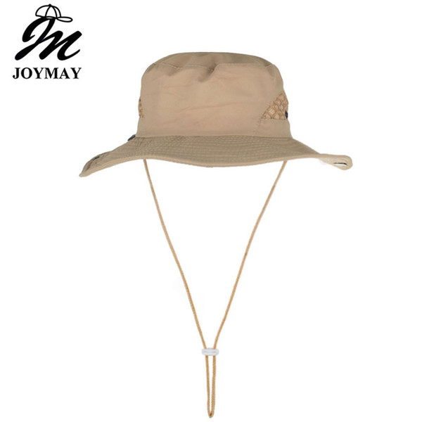 Joymay Solid Color Boonie Hats Nepalese Cap Militares Army Mens Military Hiking Hats Summer Bucket Hat Fishing hat YF021