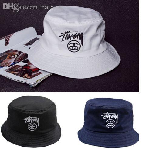 Wholesale-Fashion Men Women Hot Unisex Bucket Hat Hunting Fishing Outdoor Boonie Cap Unisex Summer Beach Hat Free Shipping