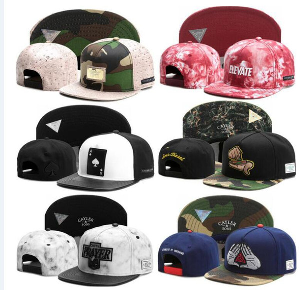 2017 Hottest Cayler and Sons Snapback Men or Women Hip Hop Snapback hats Snapback Women hat Ball Caps Sport Hats Adjustable