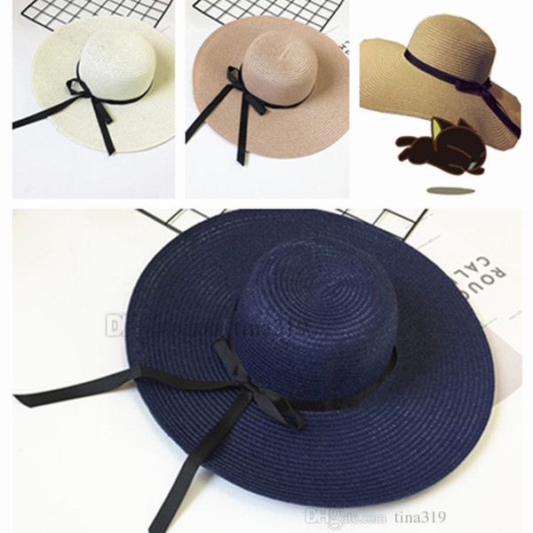 New 2019 elegant Korean version straw hat uv protection ladies sun hat fashion beach hat T2C5028