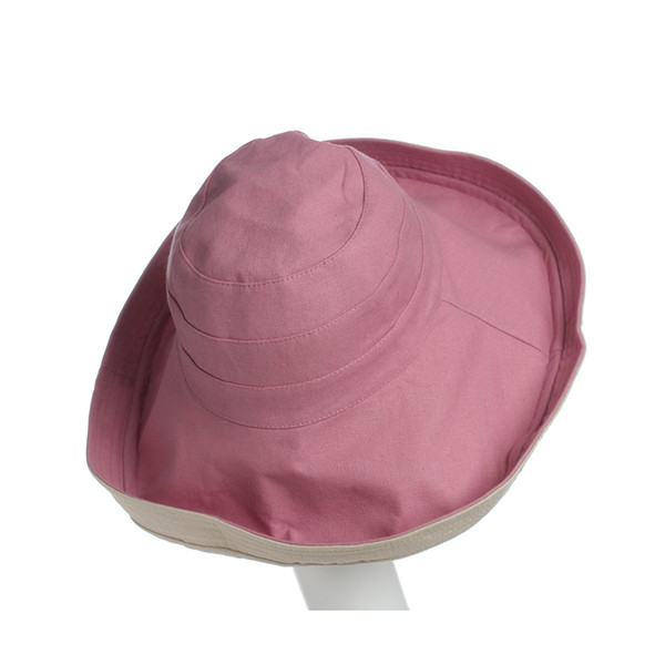 HW Boutique Bucket Hats Women Bucket Cap Girls Sun protection cap Fishing Summer Sun beach hat Wide Brim Top Hat