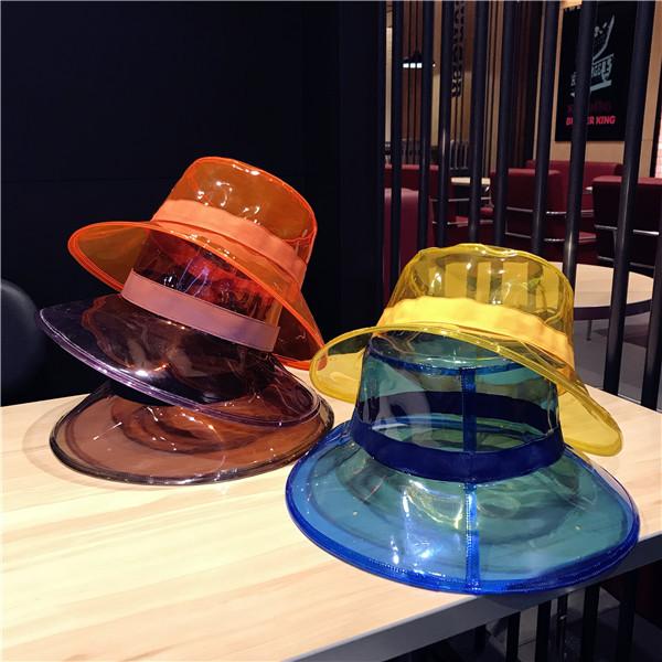 Summer Hats for Beach Women Fashion Pvc Female Trend Women Hat for Summer Plasti Visor Sun Hats for Women CNY1173