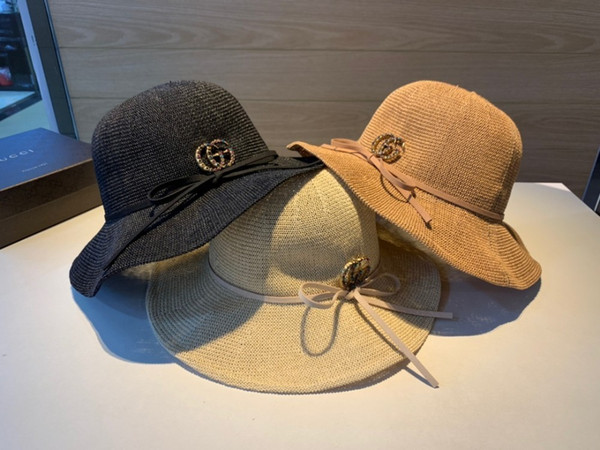 2019 The new shade straw hats for women high quality Visor Light breathable Cotton and linen knitting