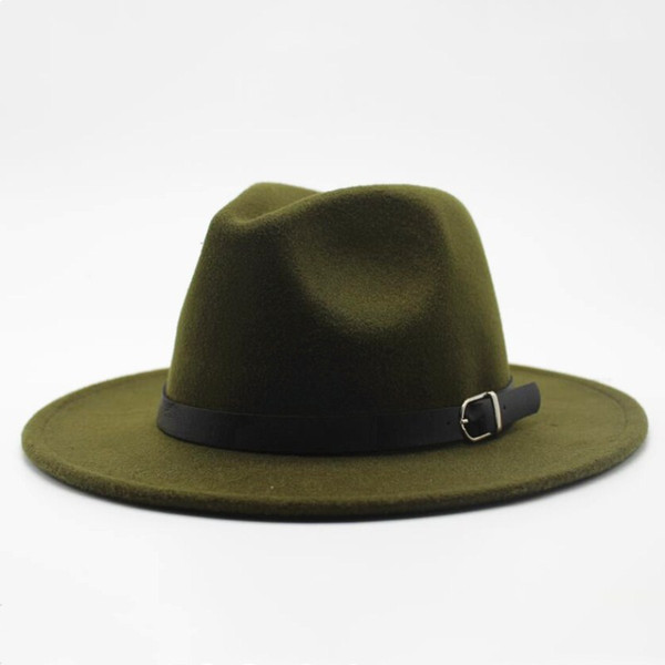 Winter Autumn Imitation Woolen Women Men Ladies Fedoras Top Jazz Hat European American Round Caps Bowler Hats