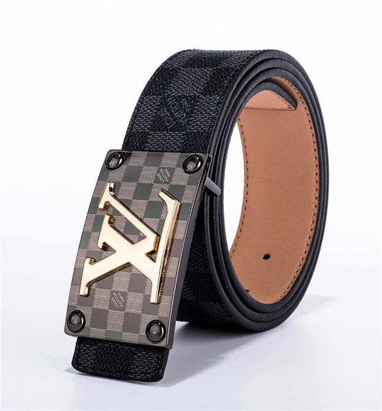 2019 Summer Style Women's leather belt female pin buckle casual ladies belt retro fashion decorative jeans Golden hornets 105-125CM