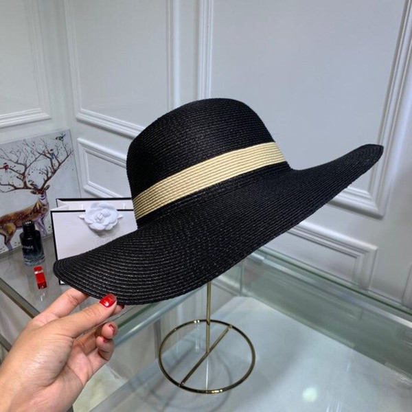 Summer women Wide Brim Hats fashion casual hats designer letter wool hat outdoor leisure warm ball caps with box est