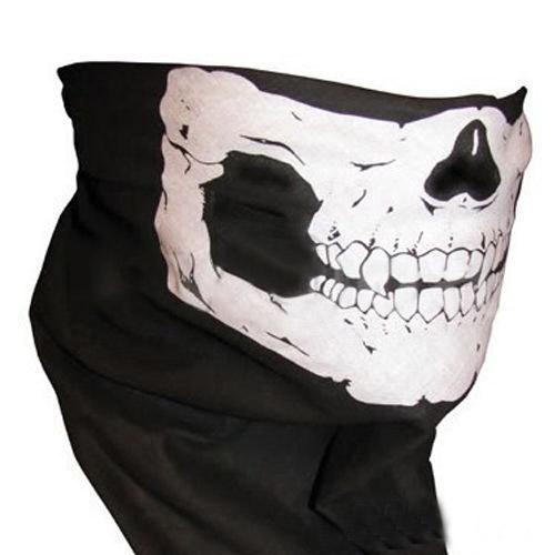 NEW Sport Bike Halloween Skull face mask balaclava Skull Bandana Paintball Ski Motorcycle Helmet Neck Free Shipping