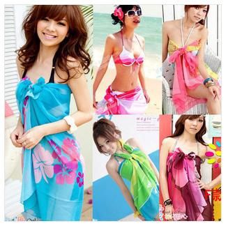 Sexy Pareo Dress Sarong Bikini Cover-Ups Scarf Wrap Swim Swimwear Beach Beautiful Charming 7 Colors Beat Gifts