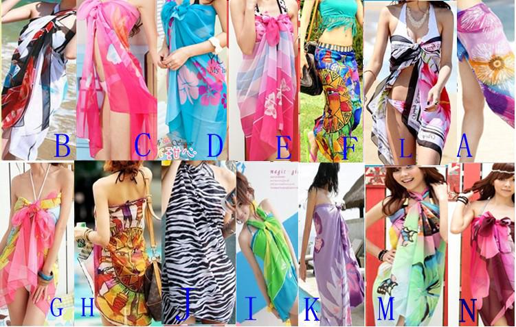 Sexy Pareo Dress Sarong Bikini Cover Up Scarf Wrap Swim swimwear Beach Beautiful Charming