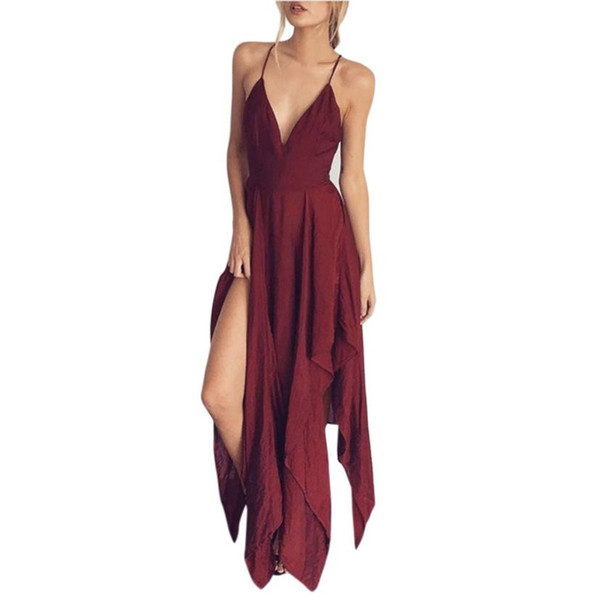 Summer Women Boho Long Evening Party Cocktail Casual Beach Dress Sund cover up beach dress copricostume mare donna jupe plage