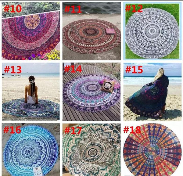 Tapestry Hippy Boho Tablecloth Mandala Beach Towel Indian Bikini Wrap Serviette Covers Beach Shawl Cover Up Yoga Picnic Mat