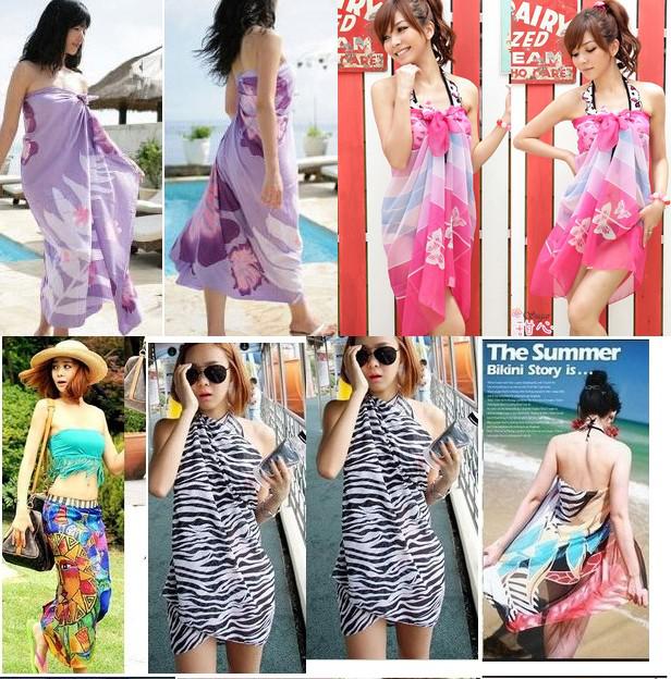 New Arrival Sexy Pareo Dress Sarong Bikini Cover Up Scarf Wrap Swim swimwear Beach Beautiful Charming Sarong Swimwear Scarf Shawl Sarong