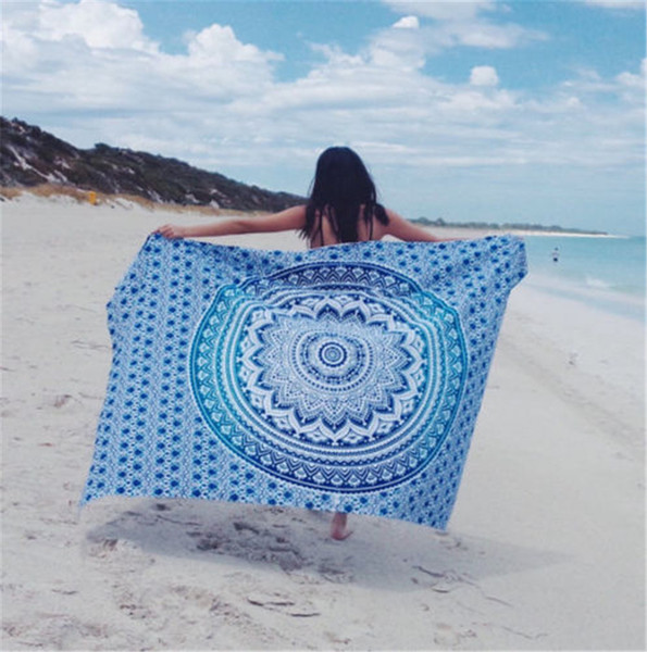 Square Gradient color Beach towel Shawl Can be customized Europe and America style New pattern out211