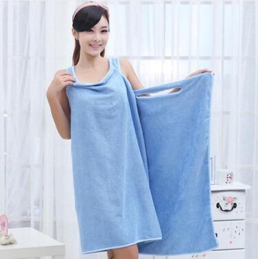 Magic Bath Towels Lady Girls SPA Shower Towel Body Wrap Bath Robe Bathrobe Beach Dress Wearable Magic Towel 9 color 10 pcs